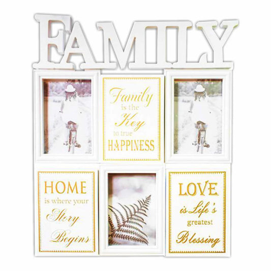 Rama foto Family, 3 poze, Naimeed D4541W, Alb