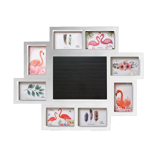 Rama foto, 8 poze, Naimeed D4544W, Alb