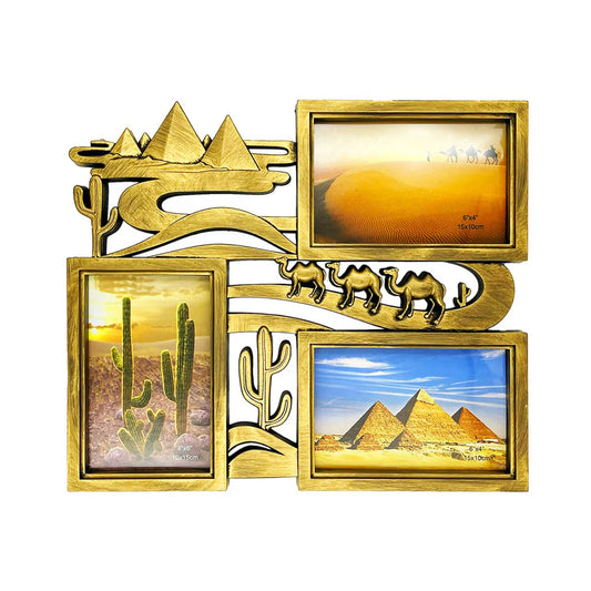 Rama foto, 3 poze, Naimeed D4551G, Auriu