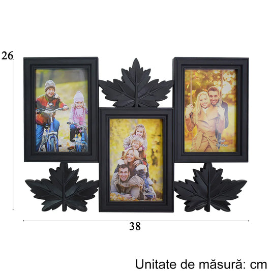 Rama foto, 3 poze, Naimeed D4580N, Negru