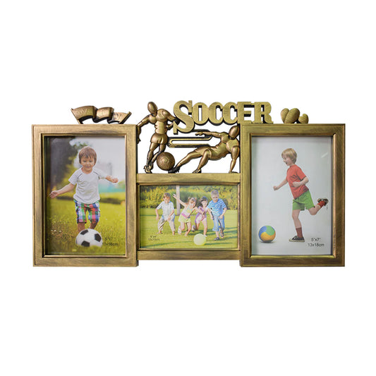 Rama foto, 3 poze, Naimeed D4583G, Auriu