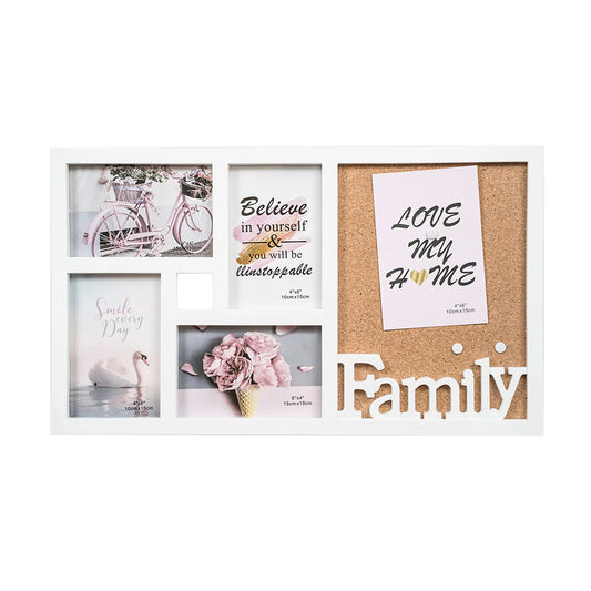 Rama foto Family, 5 poze, Naimeed D4584W, Alb