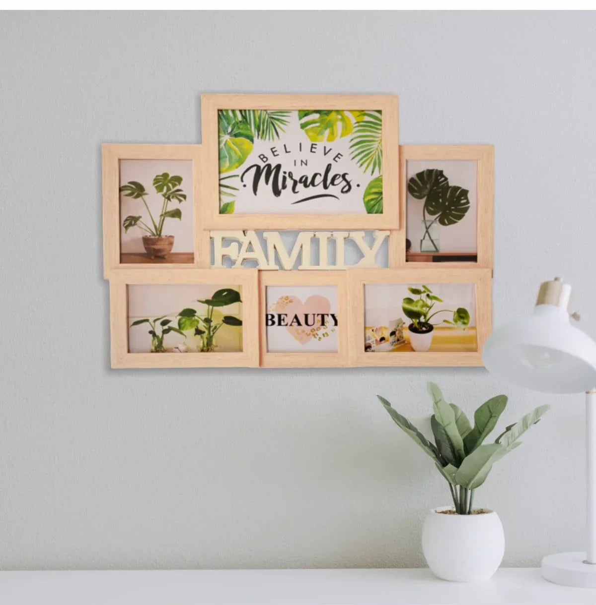 Rama foto Family, 6 poze, Naimeed D4589 White Wood