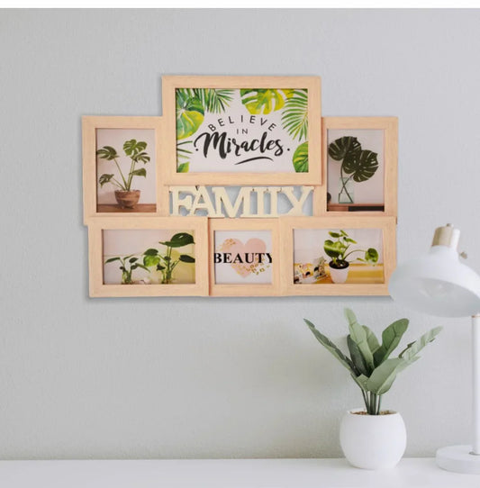 Rama foto Family, 6 poze, Naimeed D4589 White Wood