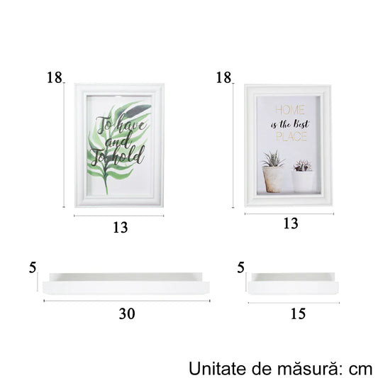 Rama  foto, 2 poze, Naimeed D4593W, Alb