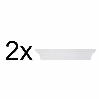 Set 4 rame foto, Naimeed D4597W, 2 polite si 3 ornamente, Alb