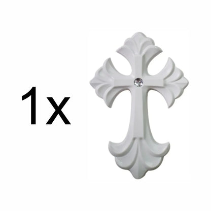 Set 2 rame foto, Naimeed D4598W, 1 polita si 3 ornamente, Alb