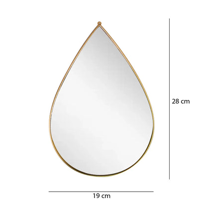 Set 3 Oglinzi Decorative, Naimeed D4604G, Auriu, 19x1x28 cm