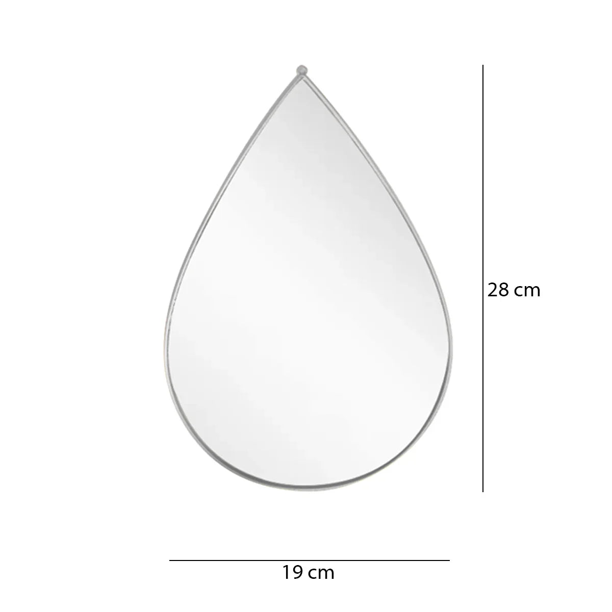 Set 4 Oglinzi Decorative, Naimeed D4605S, Argintiu, 19x1x28 cm