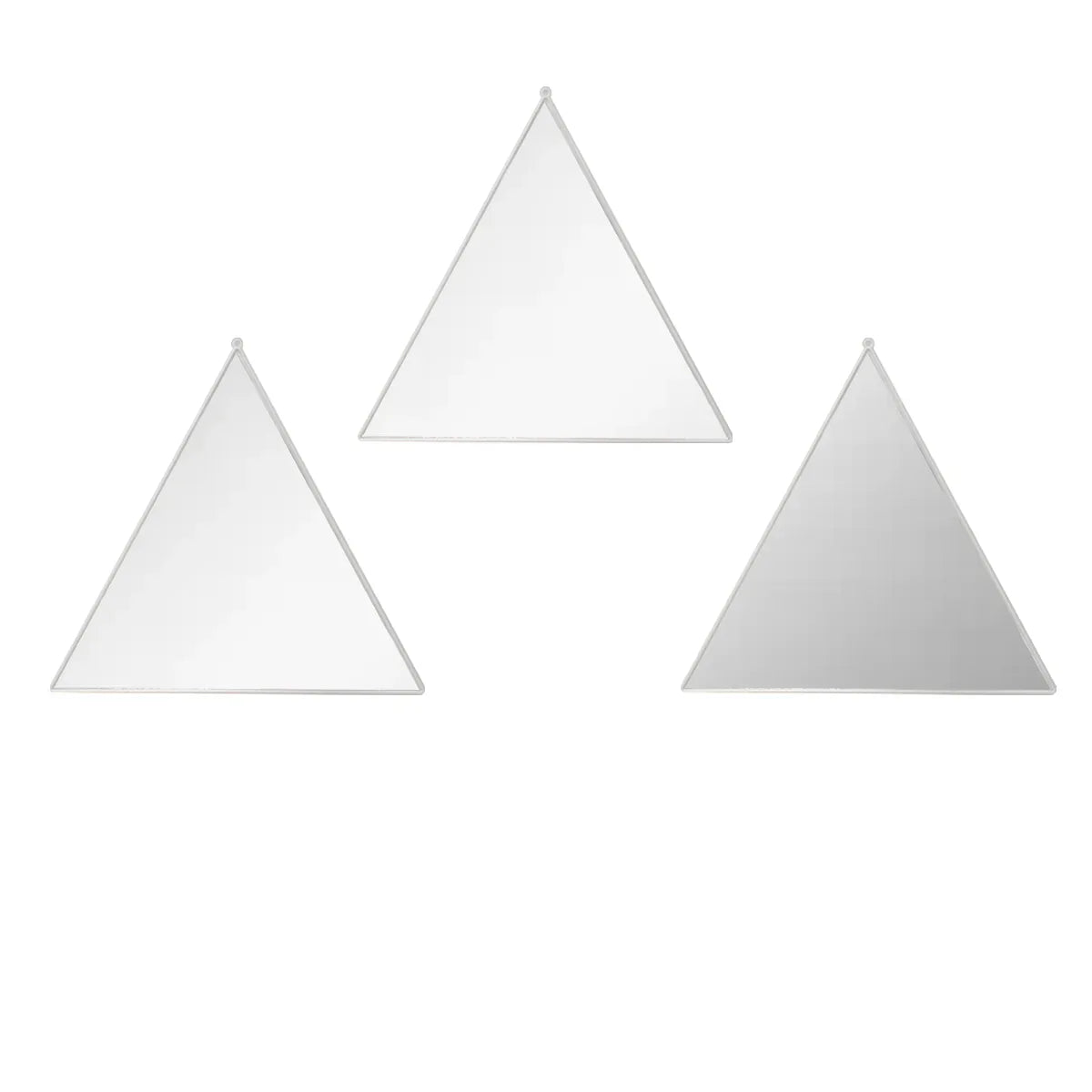 Set 3 Oglinzi Decorative, Naimeed D4606S, Argintiu, 24x1x23 cm