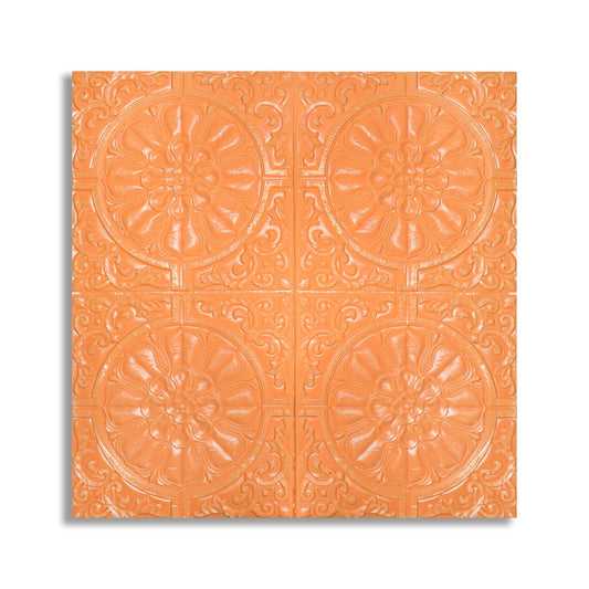 Set 5 x Tapet 3D Autoadeziv, design modern, rezistent la umezeala, usor de curatat, 70x70cm, Naimeed D4715, Portocaliu