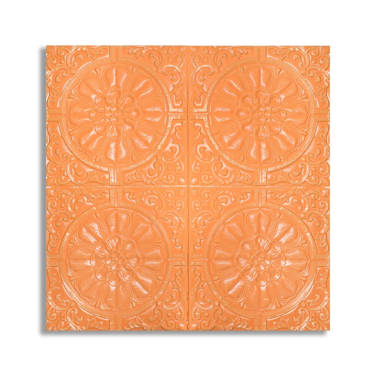 Tapet 3D Autoadeziv, design modern, rezistent la umezeala, usor de curatat, 70x70cm, Naimeed D4715,  Portocaliu
