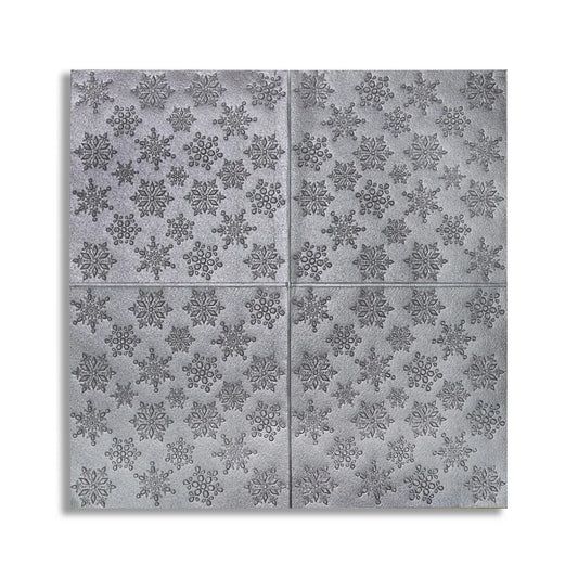 Set 5 x Tapet 3D Autoadeziv, design modern, rezistent la umezeala, usor de curatat, 70x70cm, Naimeed D4717, Argintiu