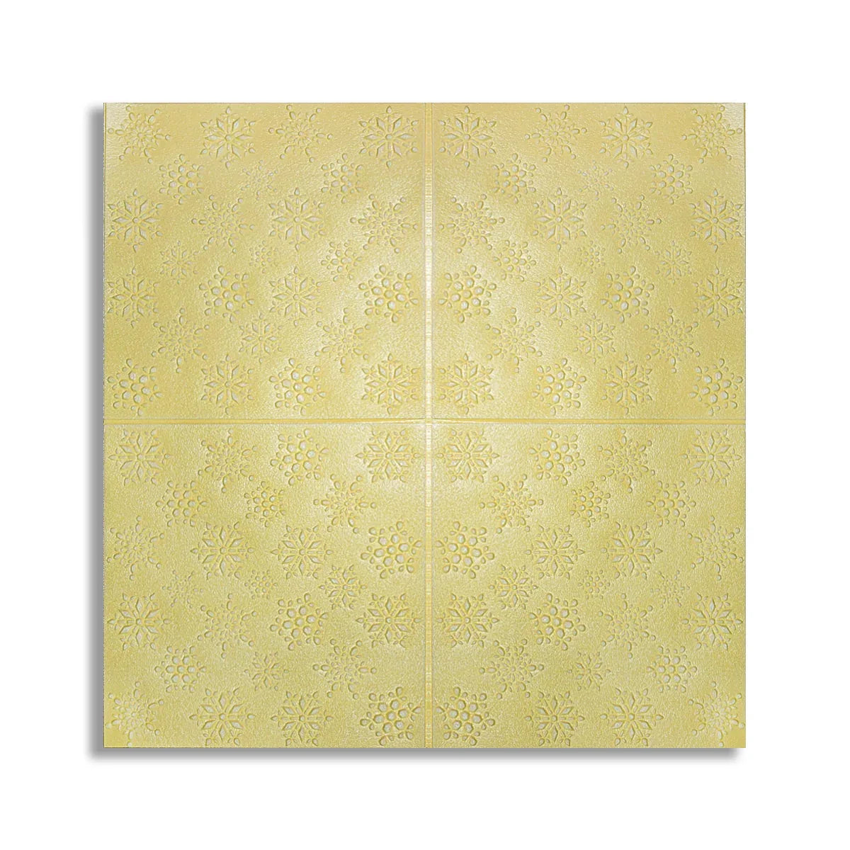 Tapet 3D Autoadeziv, design modern, rezistent la umezeala, usor de curatat, 70x70cm, Naimeed D4719, Galben