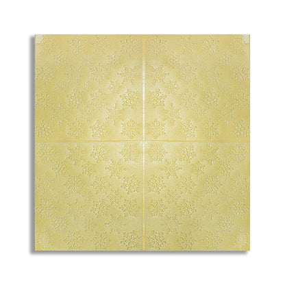 Tapet 3D Autoadeziv, design modern, rezistent la umezeala, usor de curatat, 70x70cm, Naimeed D4719, Galben