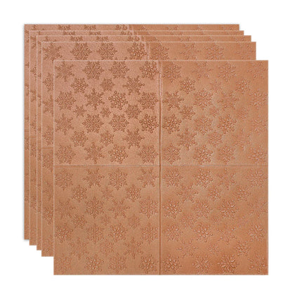 Set 5 x Tapet 3D Autoadeziv, design modern, rezistent la umezeala, usor de curatat, 70x70cm, Naimeed D4720, Maro