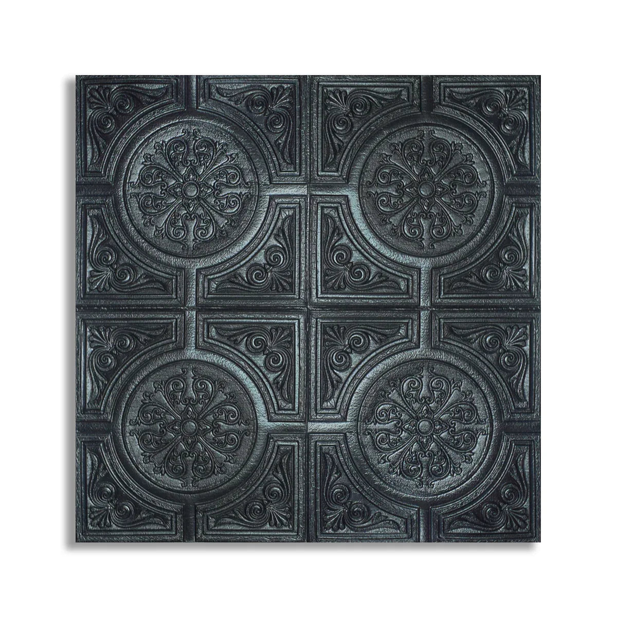 Set 10 x Tapet 3D Autoadeziv, design modern, rezistent la umezeala, usor de curatat, 70x70cm, Naimeed D4724, Negru