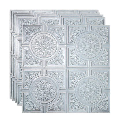 Set 5 x Tapet 3D Autoadeziv, design modern, rezistent la umezeala, usor de curatat, 70x70cm, Naimeed D4725, Albastru