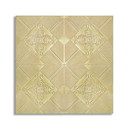 Tapet 3D Autoadeziv, design modern, rezistent la umezeala, usor de curatat, 70x70cm, Naimeed D4730, Auriu