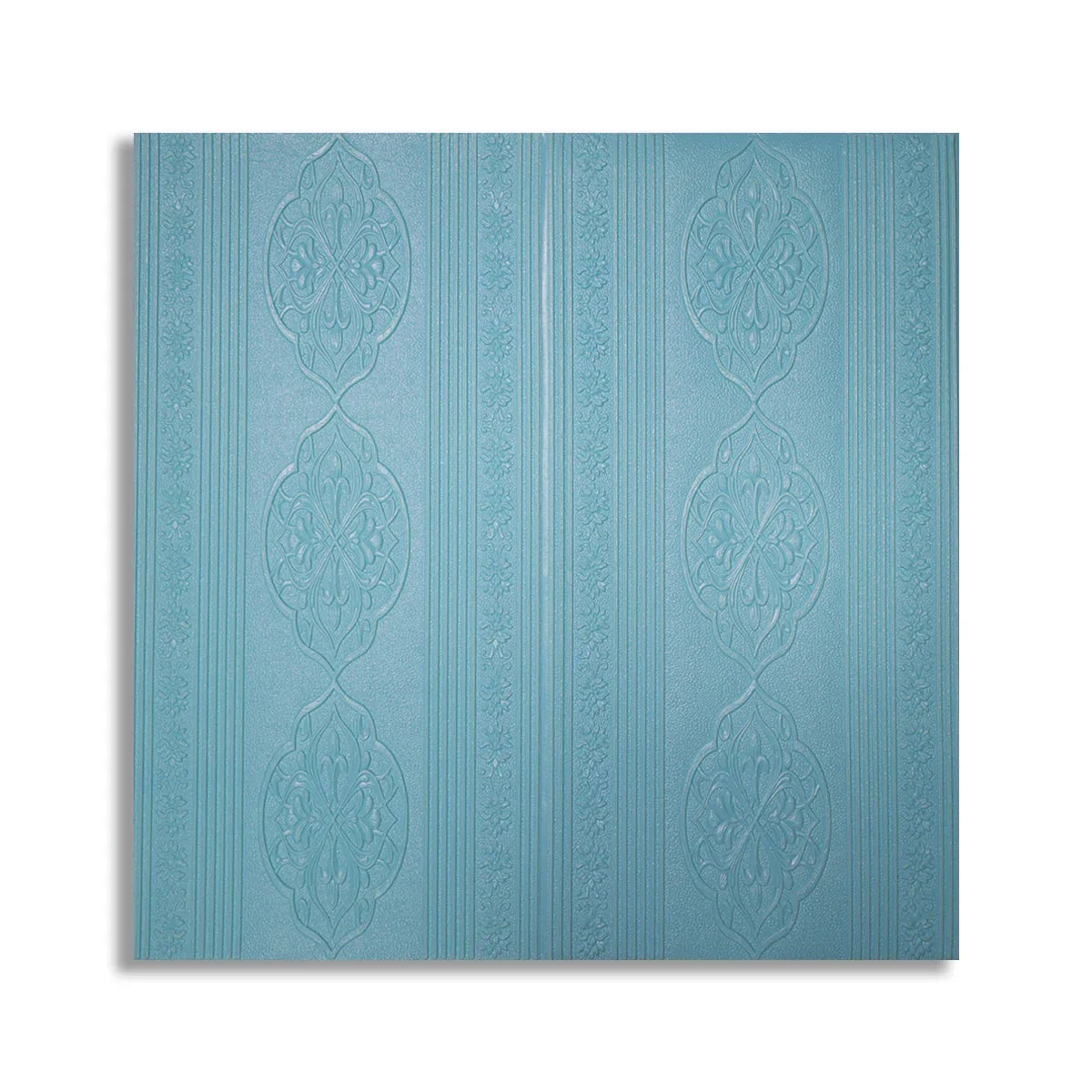 Set 5 x Tapet 3D Autoadeziv, design modern, rezistent la umezeala, usor de curatat, 70x70cm, Naimeed D4732, Albastru