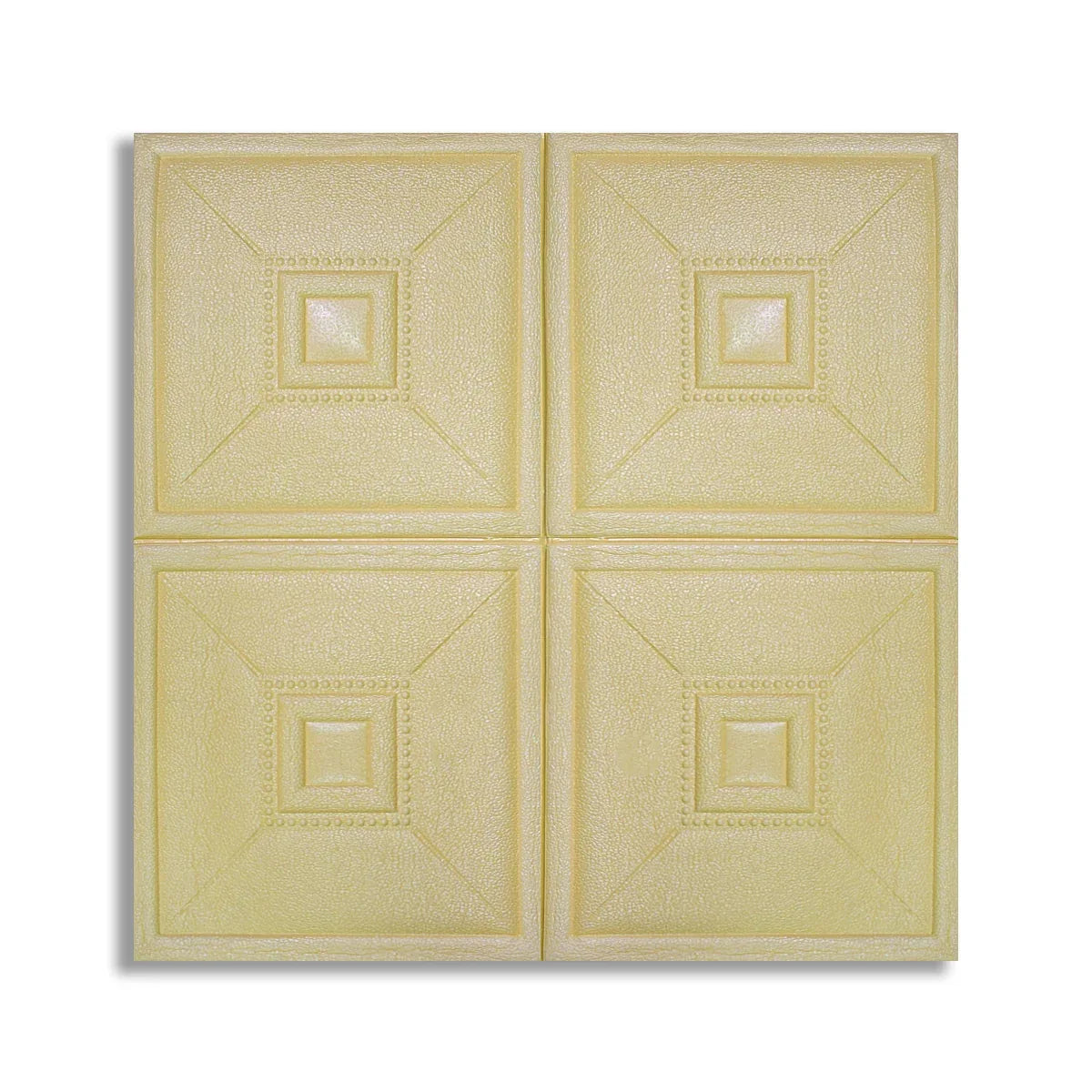 Tapet 3D Autoadeziv, design modern, rezistent la umezeala, usor de curatat, 70x70cm, Naimeed D4736, Galben