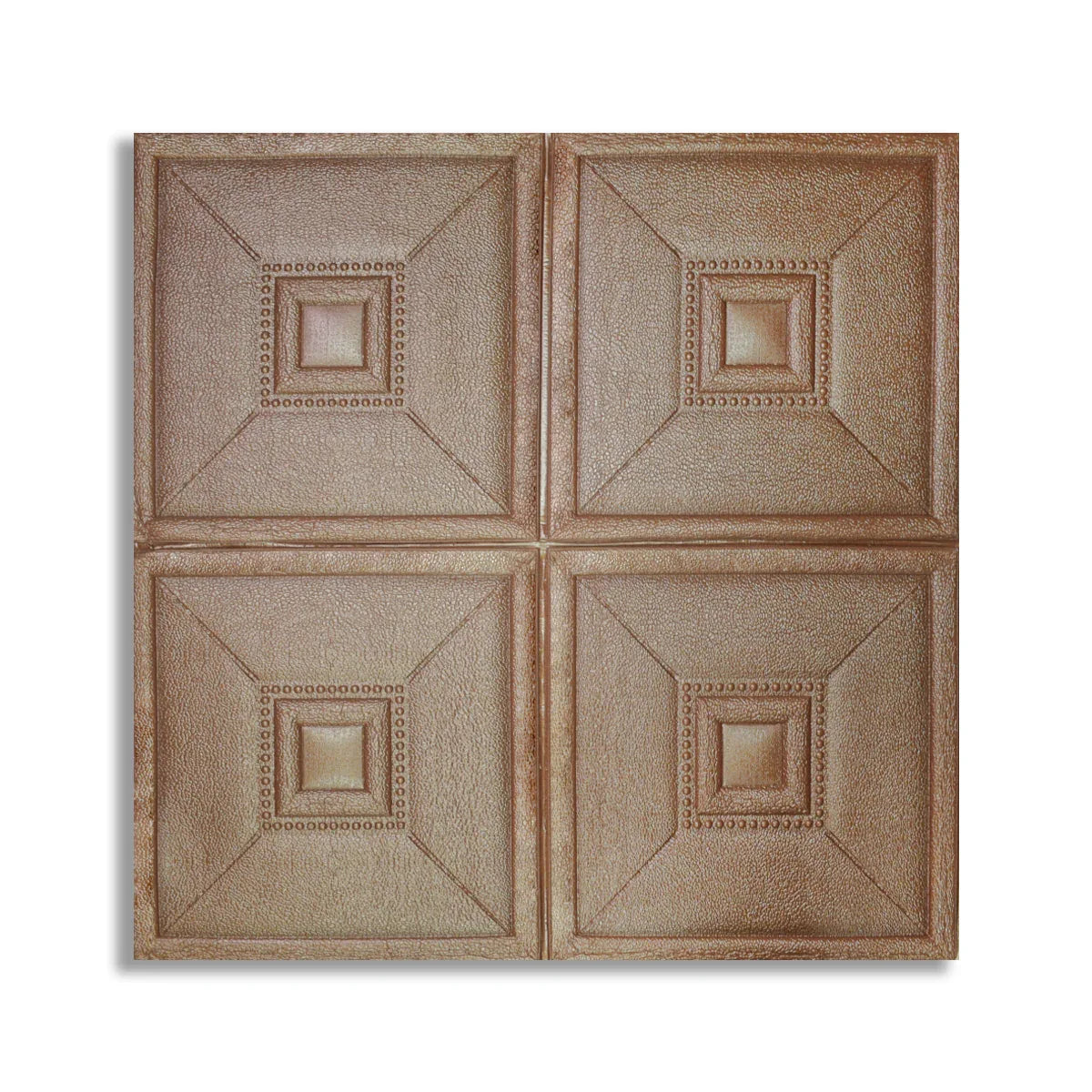 Set 5 x Tapet 3D Autoadeziv, design modern, rezistent la umezeala, usor de curatat, 70x70cm, Naimeed D4738, Bronz