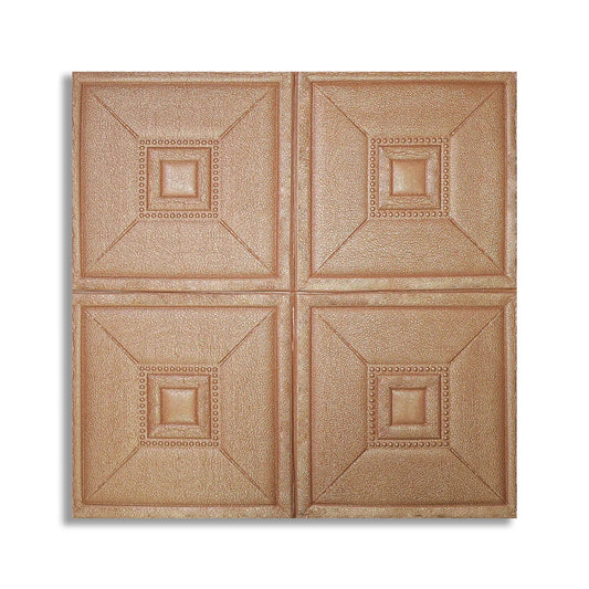 Tapet 3D Autoadeziv, design modern, rezistent la umezeala, usor de curatat, 70x70cm, Naimeed D4739, Maro