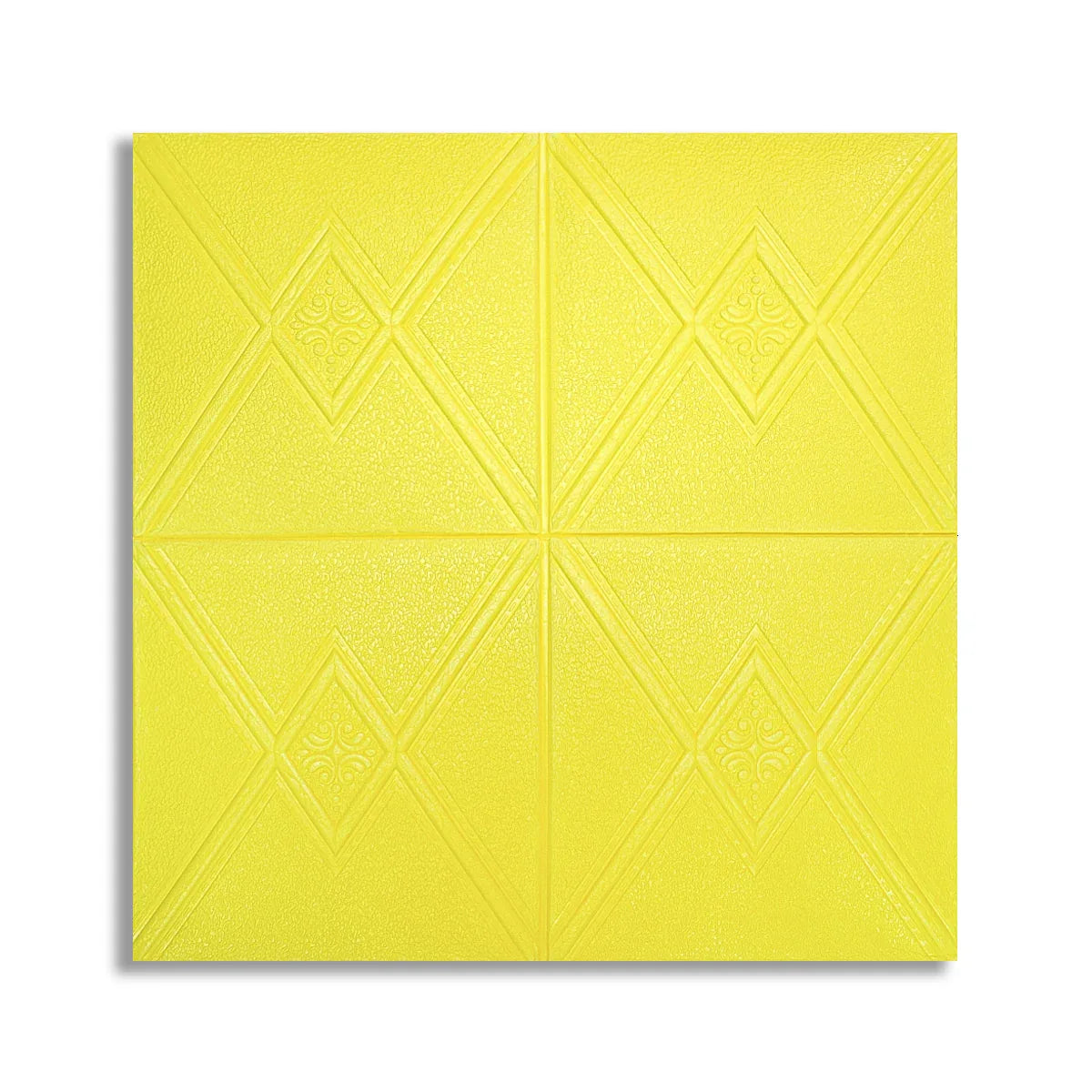 Set 10 x Tapet 3D Autoadeziv, design modern, rezistent la umezeala, usor de curatat, 70x70cm, Naimeed D4742, Galben