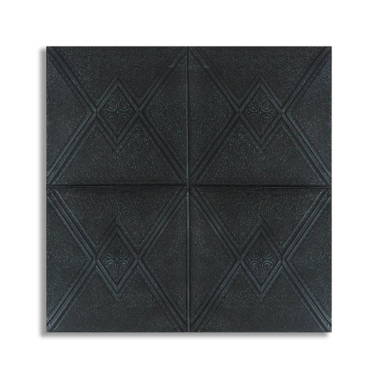 Tapet 3D Autoadeziv, design modern, rezistent la umezeala, usor de curatat, 70x70cm, Naimeed D4745, Negru