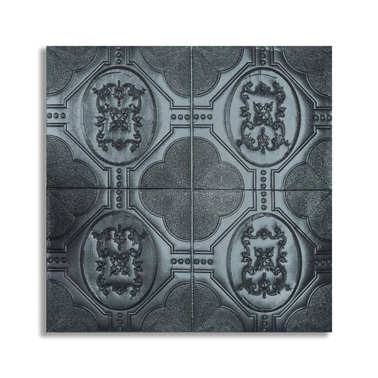 Tapet 3D Autoadeziv, design modern, rezistent la umezeala, usor de curatat, 70x70cm, Naimeed D4750, Negru
