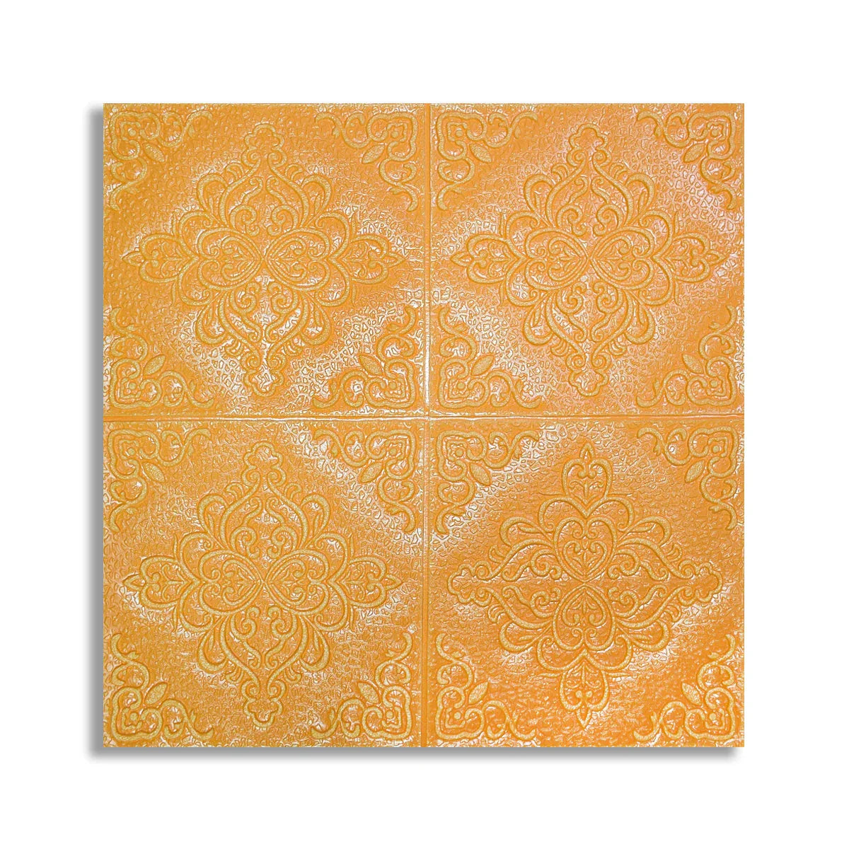 Set 5 x Tapet 3D Autoadeziv, design modern, rezistent la umezeala, usor de curatat, 70x70cm, Naimeed D4754, Portocaliu