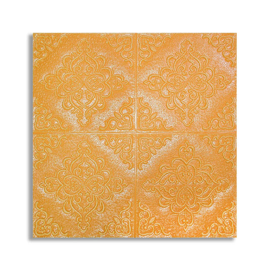 Tapet 3D Autoadeziv, design modern, rezistent la umezeala, usor de curatat, 70x70cm, Naimeed D4754, Portocaliu