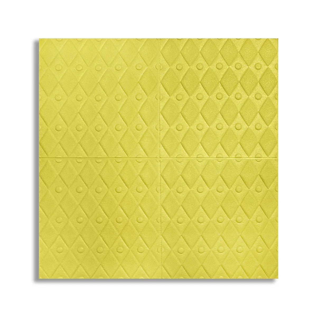 Set 10 x Tapet 3D Autoadeziv, design modern, rezistent la umezeala, usor de curatat, 70x70cm, Naimeed D4757, Galben