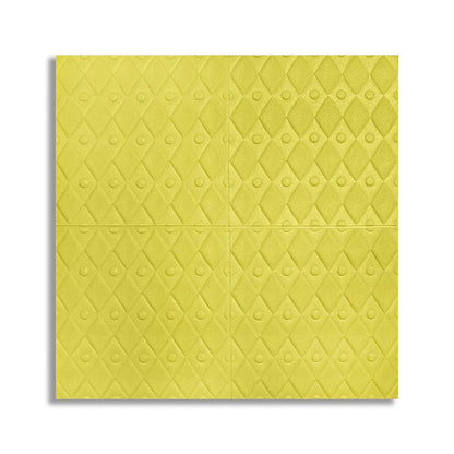 Set 10 x Tapet 3D Autoadeziv, design modern, rezistent la umezeala, usor de curatat, 70x70cm, Naimeed D4757, Galben