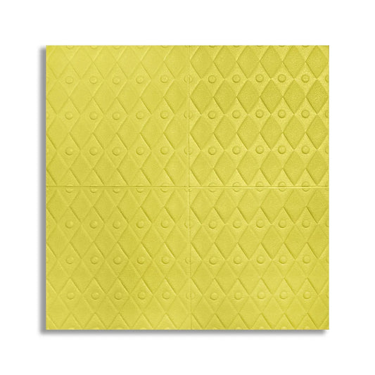 Tapet 3D Autoadeziv, design modern, rezistent la umezeala, usor de curatat, 70x70cm, Naimeed D4757, Galben