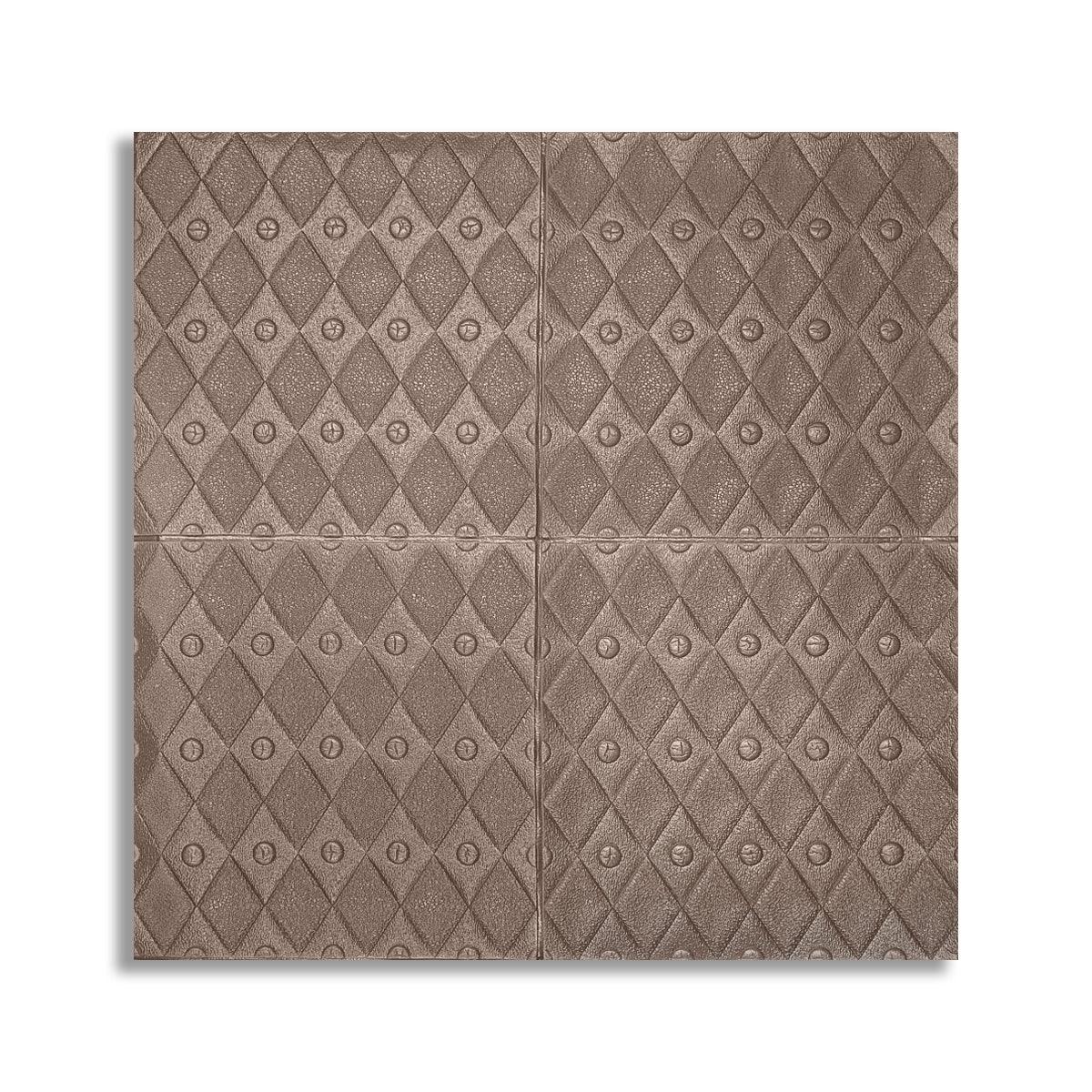 Set 5 x Tapet 3D Autoadeziv, design modern, rezistent la umezeala, usor de curatat, 70x70cm, Naimeed D4758, Bronz