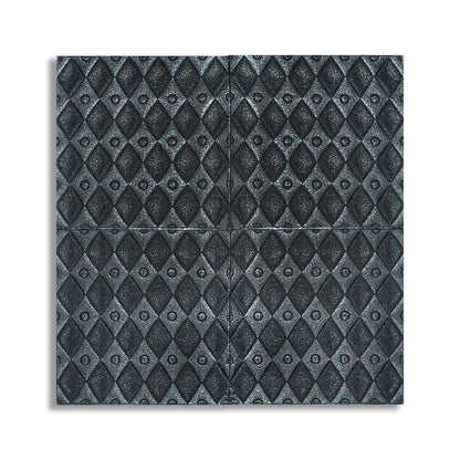 Set 10 x Tapet 3D Autoadeziv, design modern, rezistent la umezeala, usor de curatat, 70x70cm, Naimeed D4759, Negru