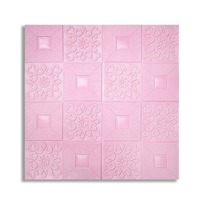 Tapet 3D Autoadeziv, design modern, rezistent la umezeala, usor de curatat, 70x70cm, Naimeed D4763, Roz