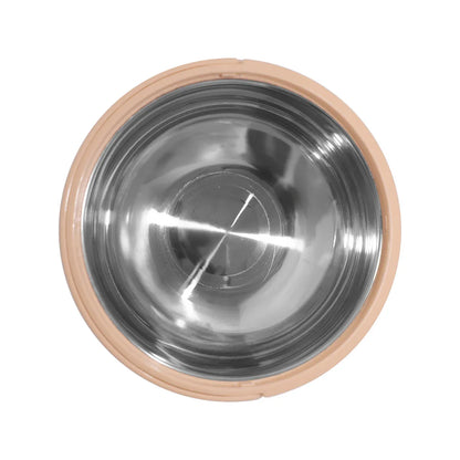Caserola termica, set 2 piese, interior din inox, Naimeed D4805, Crem