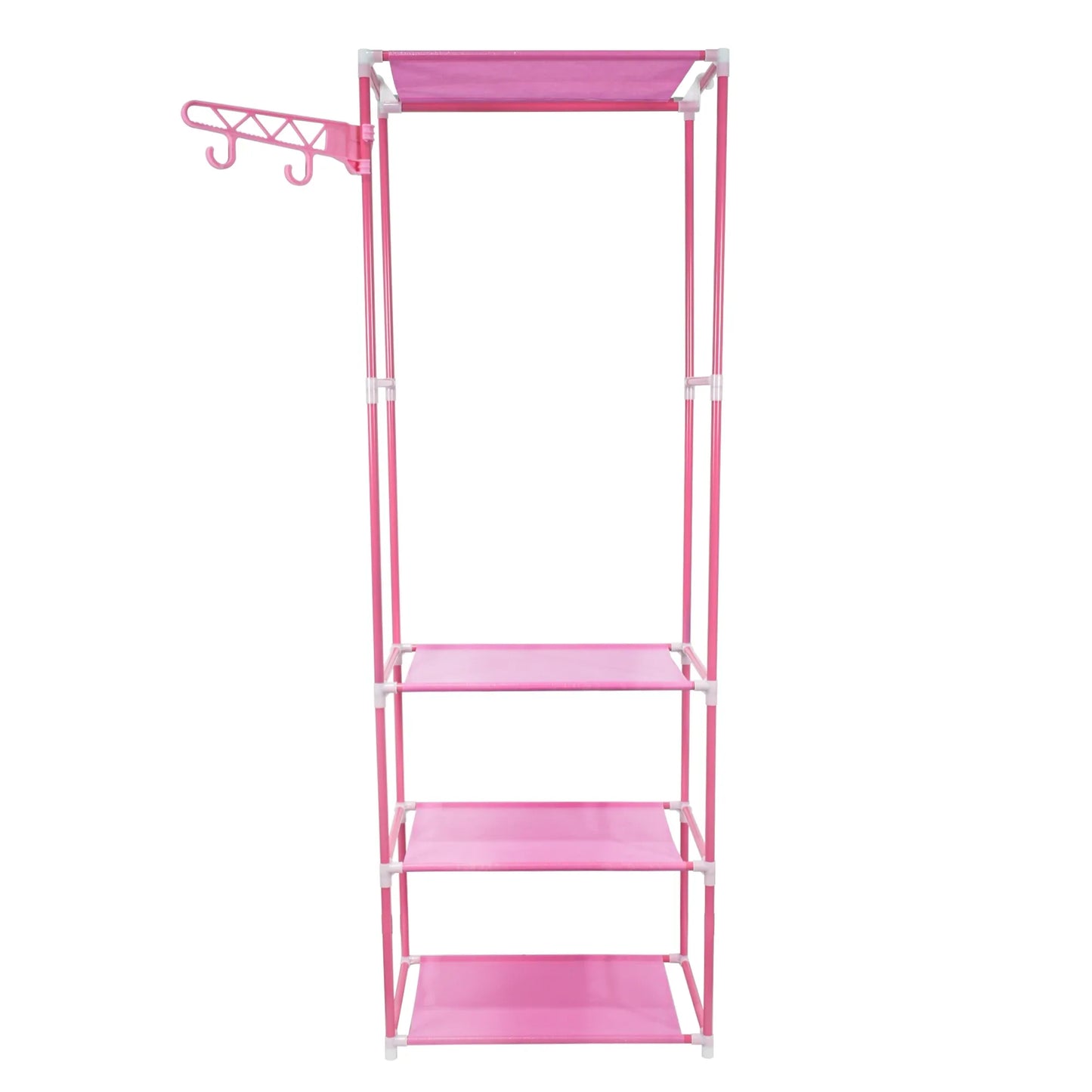 Dulap pentru haine, 3 polite, Naimeed D4832R, Roz