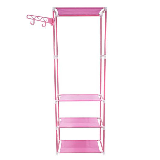 Dulap pentru haine, 3 polite, Naimeed D4832R, Roz