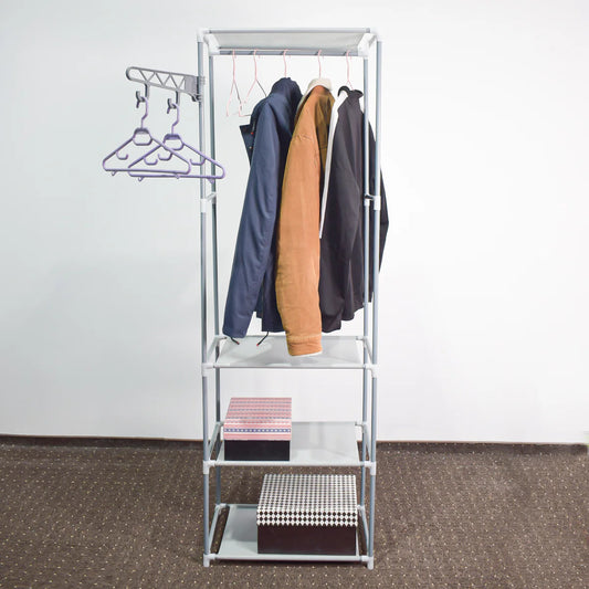 Dulap pentru haine, 3 polite, Naimeed D4832G, Gri