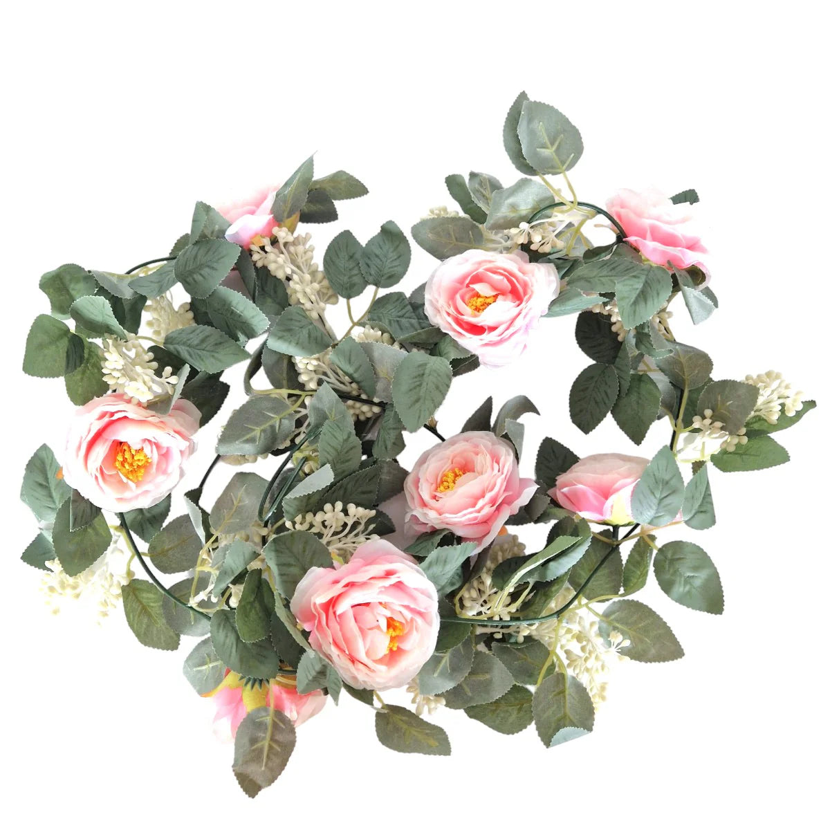 Planta artificiala curgatoare cu flori, Naimeed D4866, Roz, 2m