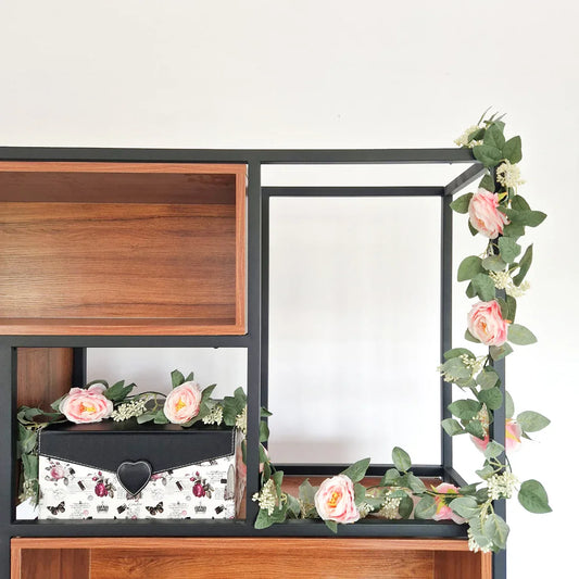 Planta artificiala curgatoare cu flori, Naimeed D4866, Roz, 2m