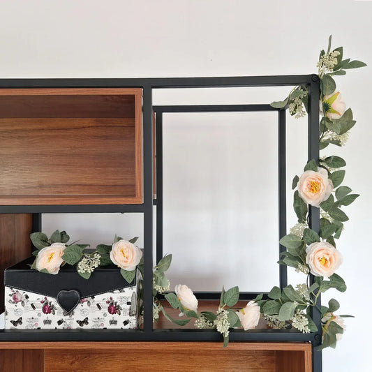 Planta artificiala curgatoare cu flori, Naimeed D4866, Roz Deschis, 2m