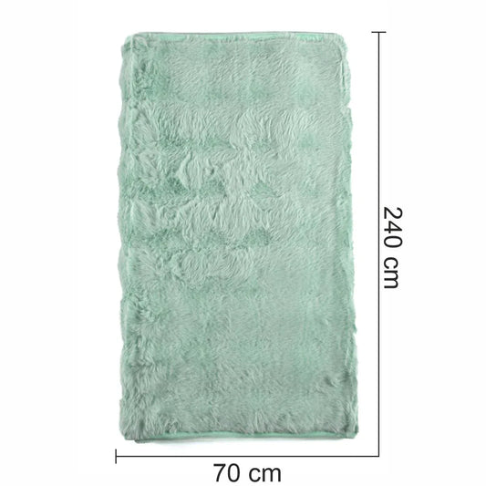 Cuvertura Canapea, Naimeed D4877L, 70x240cm, poliester, pufoasa, Turcoaz