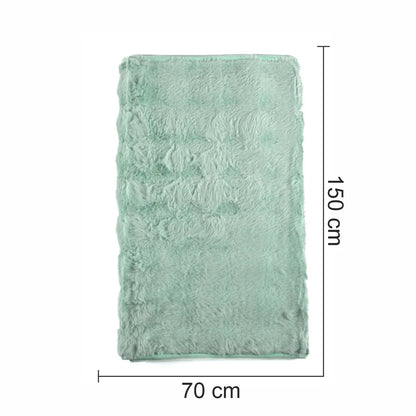 Cuvertura Canapea, Naimeed D4877S, 70x150cm, poliester, pufoasa, Turcoaz