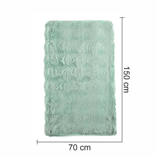 Cuvertura Canapea, Naimeed D4877S, 70x150cm, poliester, pufoasa, Turcoaz