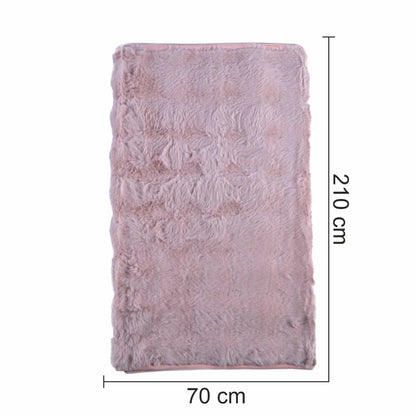 Cuvertura Canapea, Naimeed D4878M, 70x210cm, poliester, pufoasa, Roz