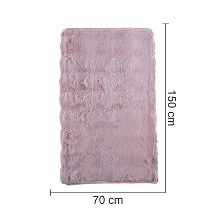 Cuvertura Canapea, Naimeed D4878S, 70x150cm, poliester, pufoasa, Roz